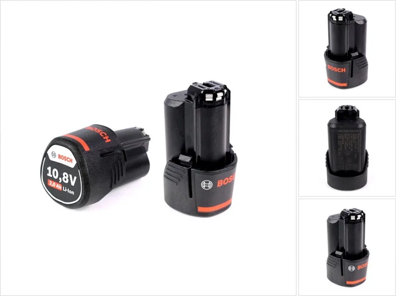 Bosch accu-starterset 2x GBA 10,8 V 2,0 Ah / 2000 mAh Li-Ion Professional ( 2607336879 ) by Bosch Professional – product image
