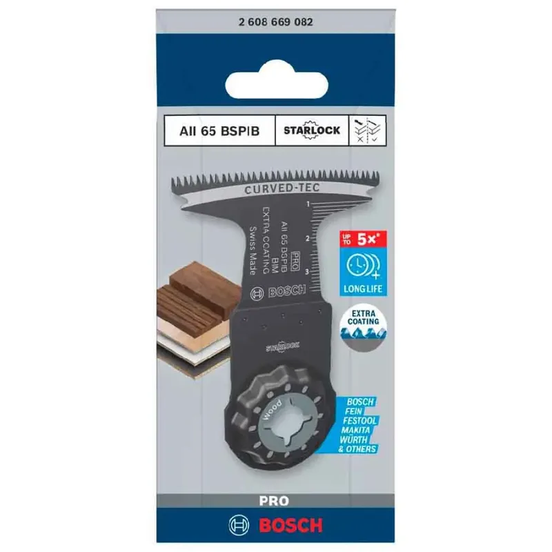 Bosch AII 65 BSPIB - Zaagblad - Precieze Diepe Snede - Hout - Starlock de Bosch Professional – image du produit 2 sur 4