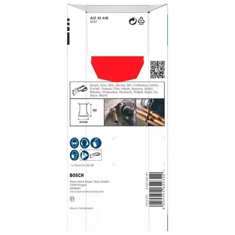 Bosch AIZ 32 AIB - Multifunctioneel Zaagblad - Bimetallisch - Starlock Montage - 32x50 mm von Bosch Professional – Produktbild 3 von 6