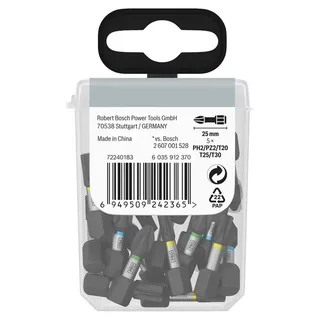 Bosch ASSORTIMENT 25 PRO BITS IMPACT 25MM van Bosch Professional – productafbeelding 2 van 2