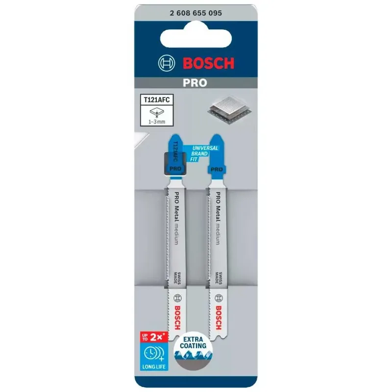 Bosch Accesorios Jeu De Lames De Scie Sauteuse Pro T121afc 92 Mm 2 Unités de Bosch Professional – image du produit 2 sur 3