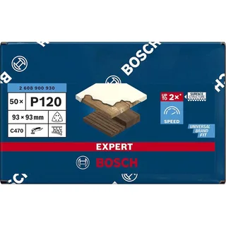 Bosch EXPERT C470 - Schuurpapier - 93 x 93 mm - Korrel 120 - 50 Stuks de Bosch Professional – image du produit 4 sur 6