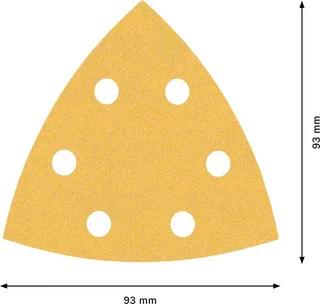 Bosch EXPERT C470 - Schuurpapier - 93 x 93 mm - Korrel 120 - 50 Stuks de Bosch Professional – image du produit 1 sur 6