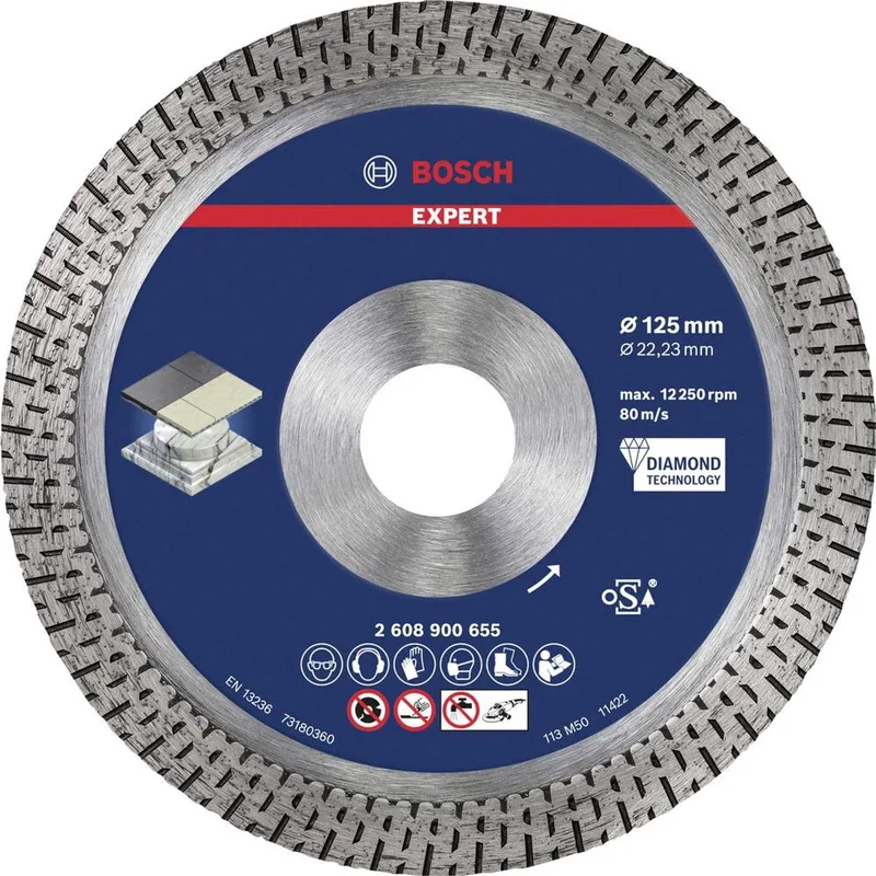 Bosch EXPERT HardCeramic Serie - Diamant Doorslijpschijf - 125mm - Precisie Snijden - Gladde Randen von Bosch Professional – Produktbild