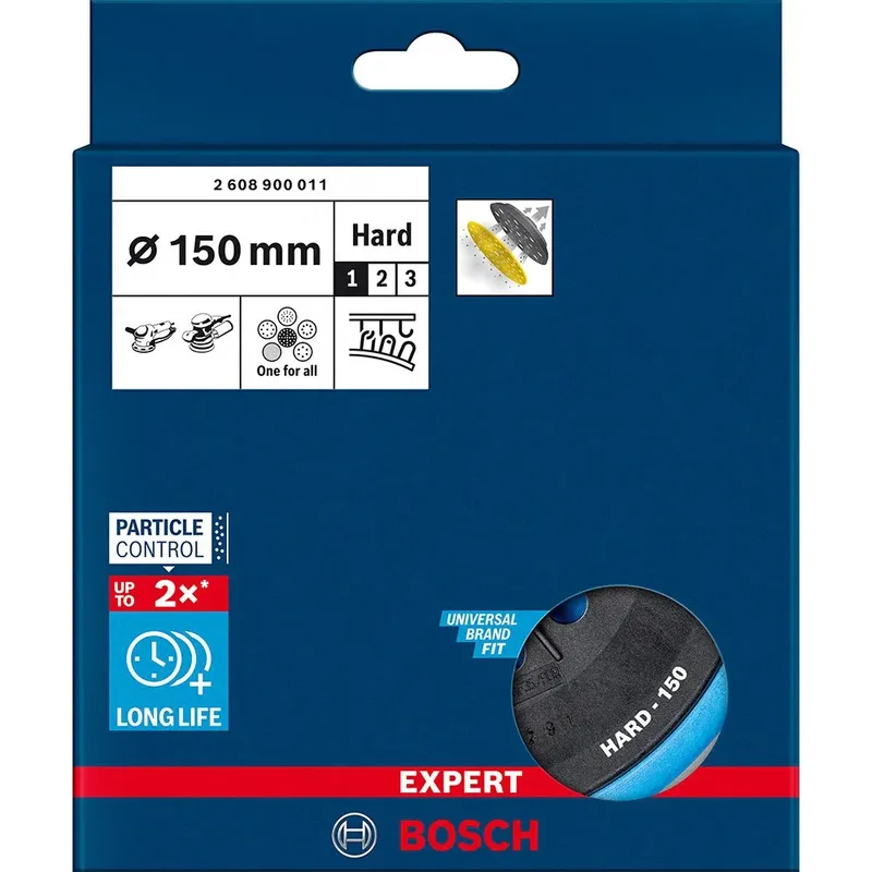 Bosch Expert Multihole Stützteller hart 150 mm ( 2608900011 ) für Exzenterschleifer by Bosch Professional – product image 2 of 2