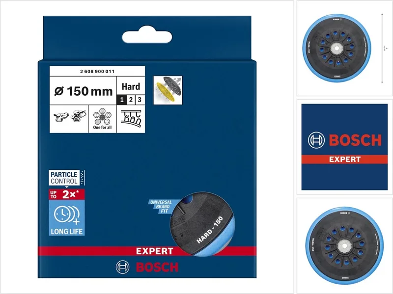 Bosch Expert Multihole Stützteller hart 150 mm ( 2608900011 ) für Exzenterschleifer by Bosch Professional – product image 1 of 2