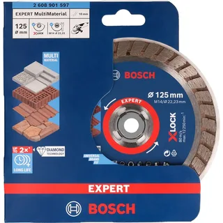 Bosch Expert Multimaterial X-Lock Diamantdoorslijpschijf 125x22,23mm - 2608901597 van Bosch Professional – productafbeelding 2 van 3
