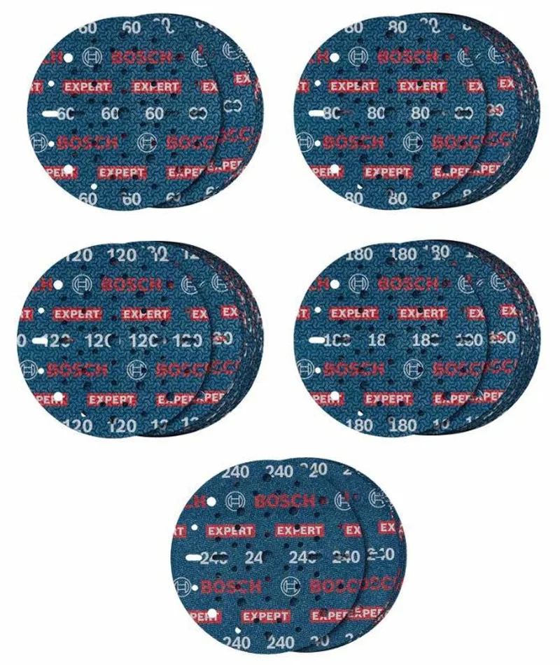 Bosch Expert O780 - Schuurpapier Set - 150mm - 55 stuks - Klittenbandbevestiging de Bosch Professional – image du produit