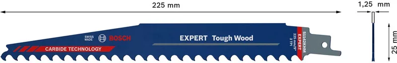Bosch EXPERT RECIPROZAAGBLAD S1142KHM 10ST TOUGH WOOD de Bosch Professional – image du produit