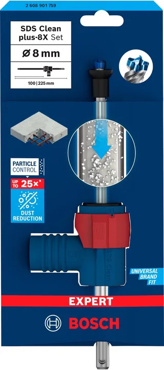 Bosch Accesorios Expert Sds Clean Plus-8x Väggborr 8x100x225 Mm von Bosch Professional – Produktbild 1 von 6