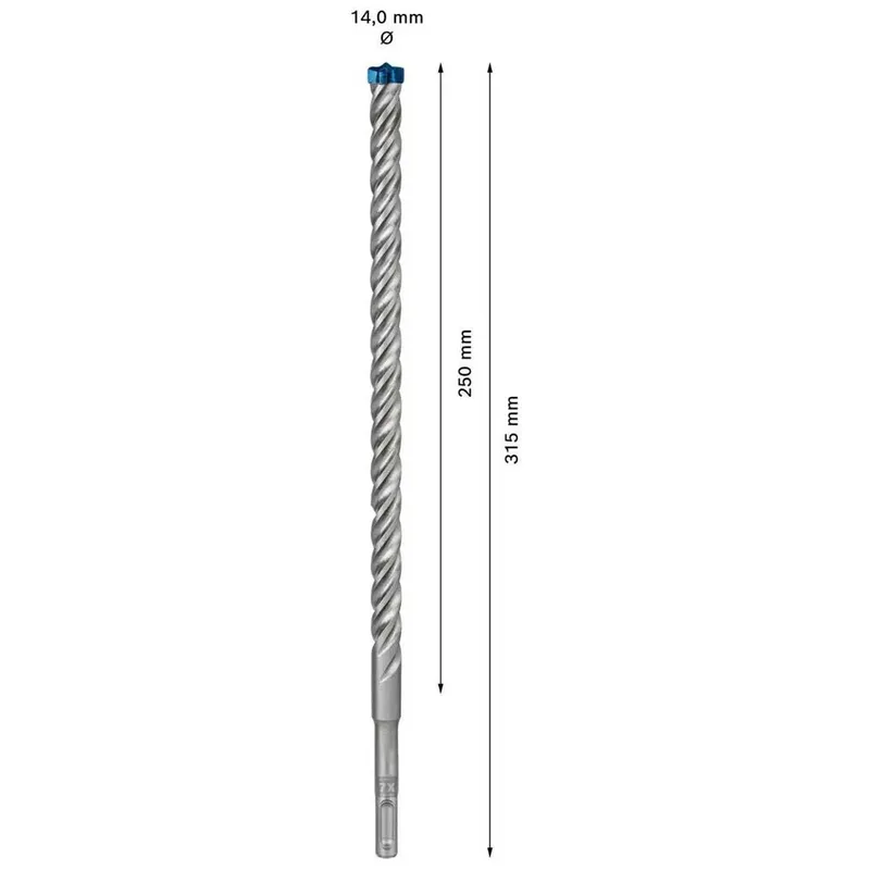 Bosch EXPERT SDS plus-7X hamerboor 14 x 250 x 315 mm de Bosch Professional – image du produit 2 sur 6