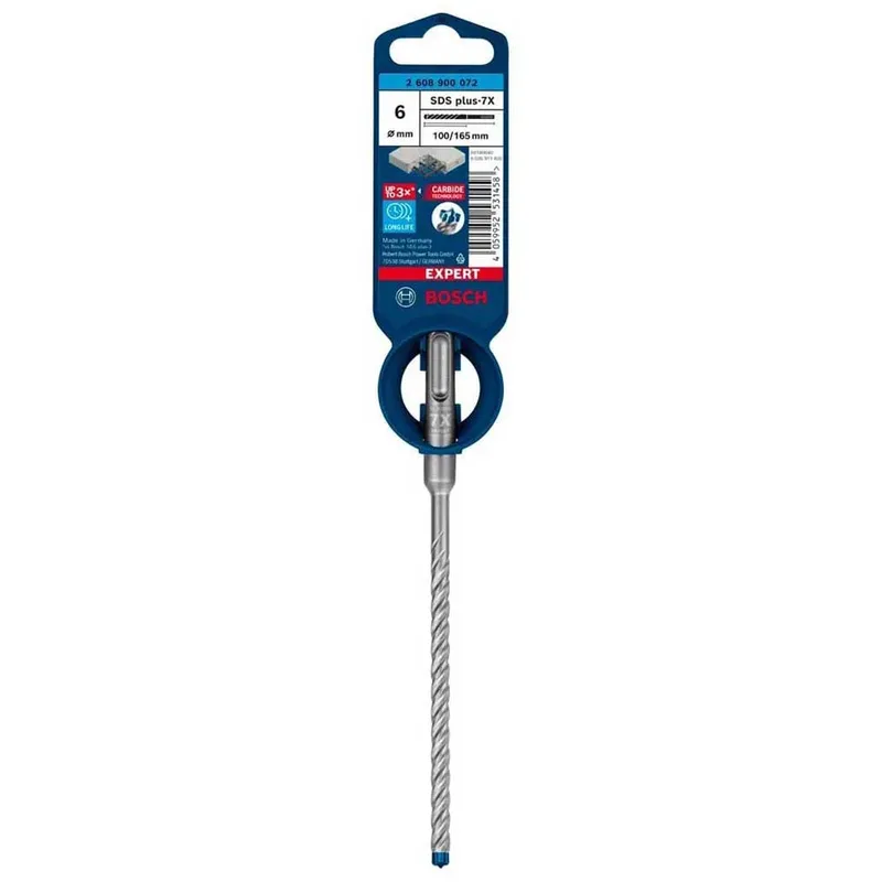 Bosch EXPERT SDS plus-7X hamerboor 6 x 100 x 165 mm van Bosch Professional – productafbeelding 2 van 4