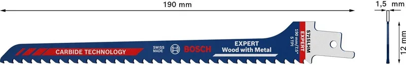 Bosch Accesorios Scie à Bois Expert S715lhm Avec Lame En Métal de Bosch Professional – image du produit 1 sur 6