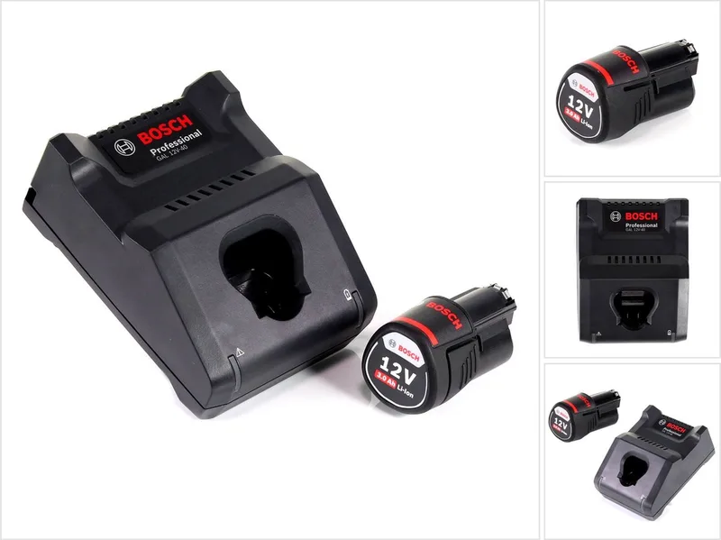Bosch GAL 12V-40 Professional snellader voor 12V-accu's ( 1600A019R3 ) + 3,0 Ah accu ( 1600A00X79 ) von Bosch Professional – Produktbild
