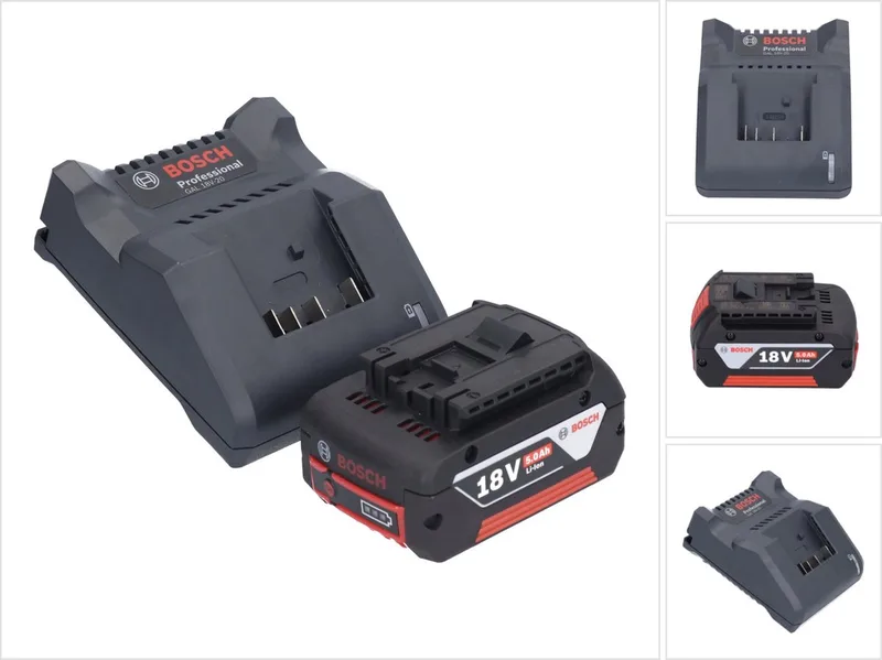 Bosch GAL 18V-20 acculader 10.8 - 18 V 2 A ( 2607226281 ) + 1x GBA 18 V 5.0 Ah accu ( 2607337069 ) de Bosch Professional – image du produit