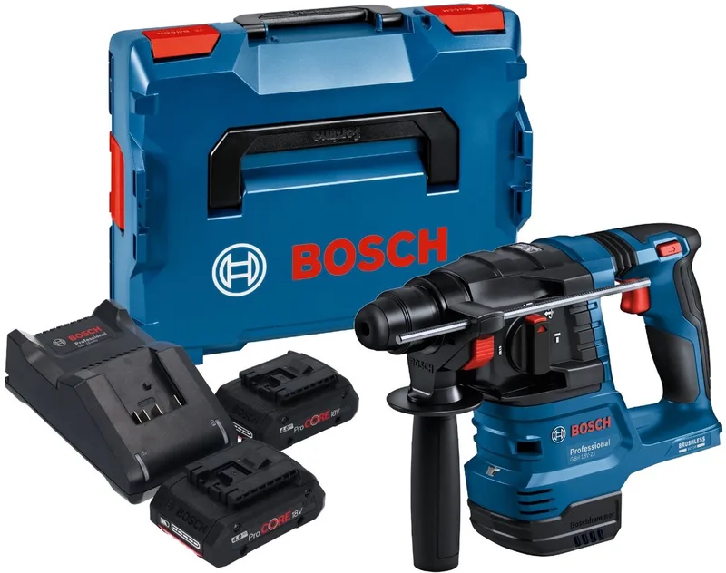 Bosch GBH 18V-22 Professional accuboormachine 18 V 1,9 J SDS Plus Brushless + 2x ProCORE accu 4,0 Ah + oplader + L-Boxx von Bosch Professional – Produktbild