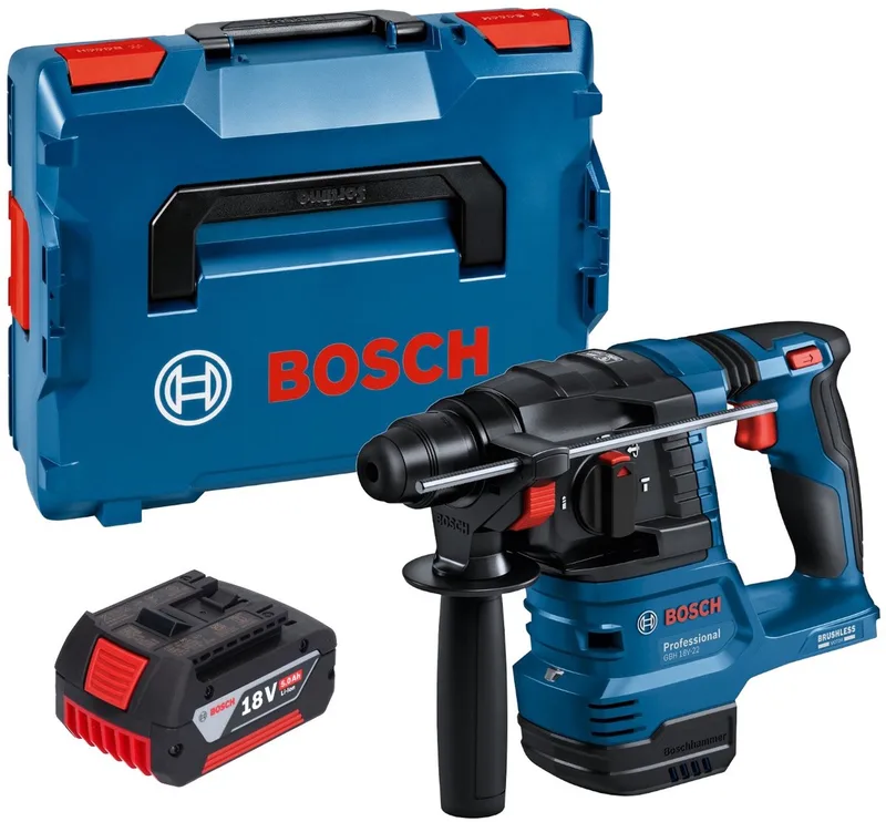 Bosch GBH 18V-22 Professional accuboormachine 18 V 1,9 J SDS Plus Brushless + 1x accu 5,0 Ah + L-Boxx - zonder oplader de Bosch Professional – image du produit