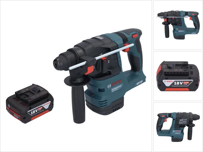 Bosch GBH 18V-22 Professionele accu boorhamer 18 V 1,9 J SDS Plus Brushless + 1x oplaadbare accu 5,0 Ah - zonder oplader von Bosch Professional – Produktbild