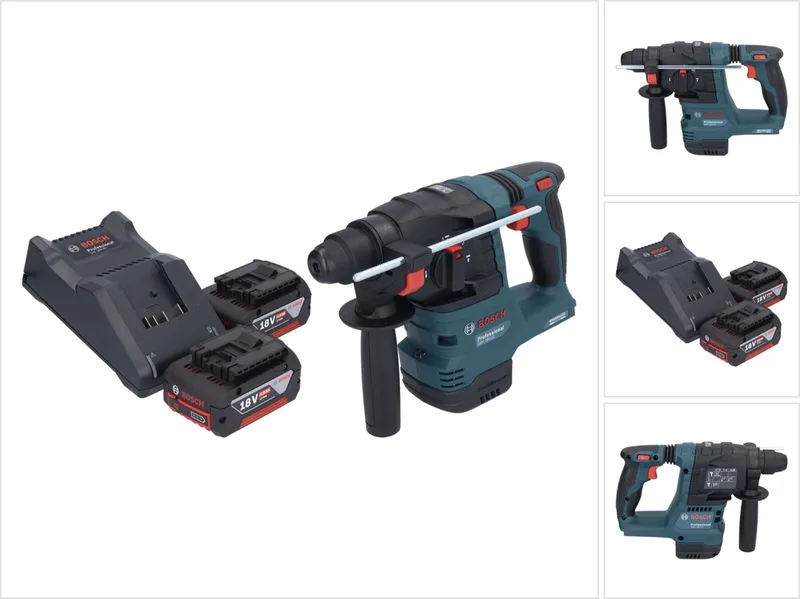 Bosch GBH 18V-22 Professionele accuklopboormachine 18 V 1,9 J SDS Plus Brushless + 2x accu 4,0 Ah + lader von Bosch Professional – Produktbild