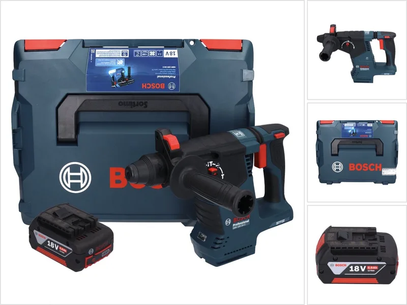 Bosch GBH 18V-24 C Professionele accu boorhamer 18 V 2,4 J Brushless SDS plus + 1x accu 5,0 Ah + L-BOXX - zonder lader fra Bosch Professional – produktbillede