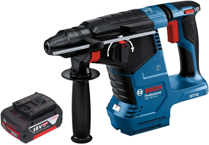 Bosch GBH 18V-24 C Professionele accu boorhamer 18 V 2,4 J Brushless SDS plus + 1x oplaadbare accu 5,0 Ah - zonder oplader de Bosch Professional – image du produit