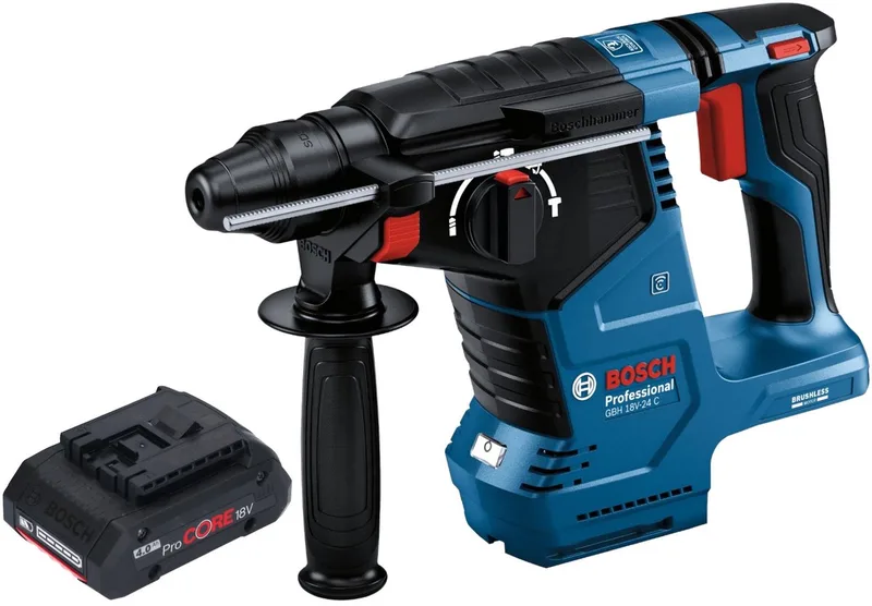 Bosch GBH 18V-24 C Professionele accu boorhamer 18 V 2,4 J Brushless SDS plus + 1x ProCORE accu 4,0 Ah - zonder oplader de Bosch Professional – image du produit