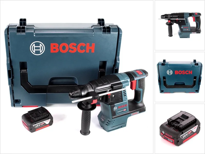 Bosch GBH 18V-26 accu boorhamer 18V 2.6J borstelloos SDS-Plus + 1x oplaadbare accu 5.0 Ah + L-Boxx - zonder oplader von Bosch Professional – Produktbild