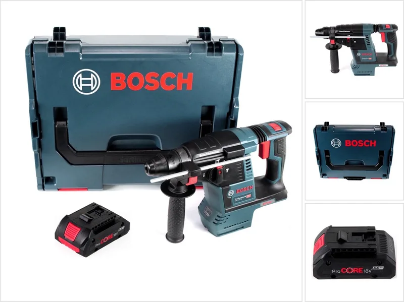 Bosch GBH 18V-26 accu boorhamer 18V 2.6J SDS plus Brushless + 1x accu 4.0Ah + L-Boxx - zonder lader von Bosch Professional – Produktbild