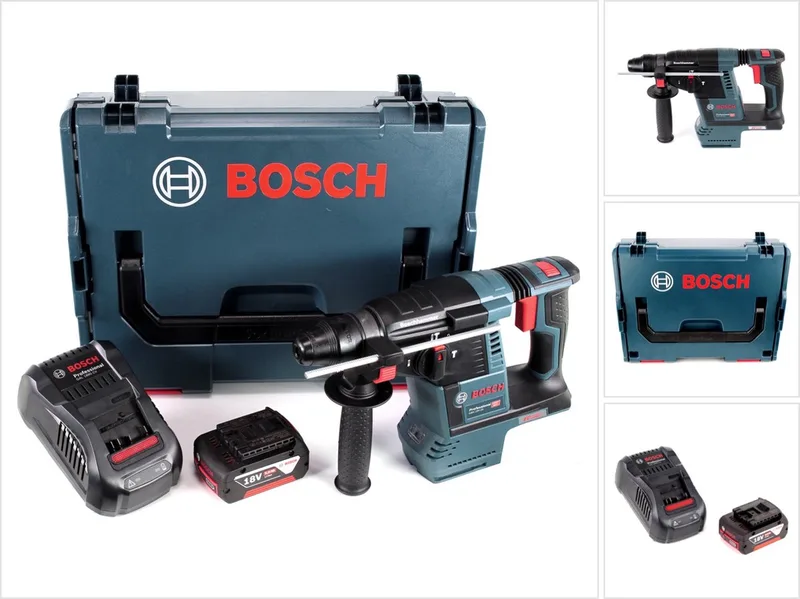 Bosch GBH 18V-26 accuklopboormachine 18V 2.6J borstelloos SDS-Plus + 1x oplaadbare accu 5.0Ah + lader + L-Boxx von Bosch Professional – Produktbild
