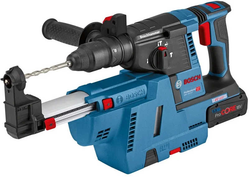 Bosch GBH 18V-26 F accu boorhamer met SDS plus / 2x 5,5Ah ProCORE... van Bosch Professional – productafbeelding 1 van 6