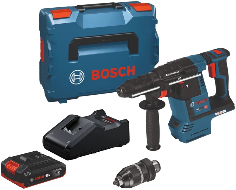 Bosch GBH 18V-26 F Professional accu-boorhamer 18 V 2,6 J SDS Plus borstelloos + 1x accu 2,0 Ah + oplader + L-Boxx by Bosch Professional – product image