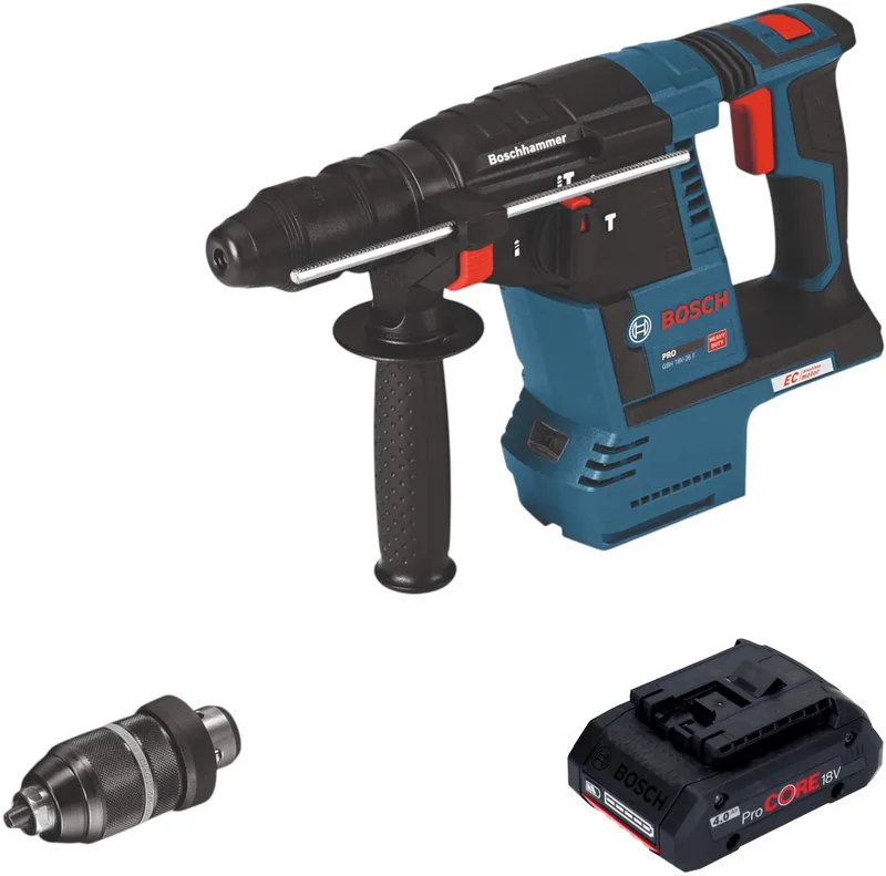 Bosch GBH 18V-26 F Professional accu-boorhamer 18 V 2,6 J SDS Plus + 1x ProCORE-accu 4,0 Ah – zonder oplader von Bosch Professional – Produktbild