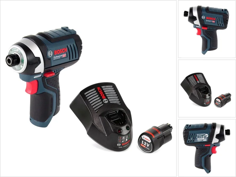 Bosch GDR 12V-105 accu-slagmoersleutel 12V 1/4" 105Nm + 1x oplaadbare accu 2.0Ah + snellader de Bosch Professional – image du produit