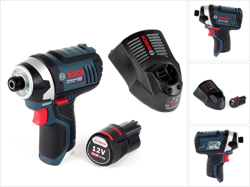 Bosch GDR 12V-105 accu-slagmoersleutel 12V 105Nm 1/4" + 1x 3,0 Ah accu + lader by Bosch Professional – product image