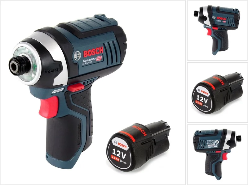 Bosch GDR 12V-105 accu-slagmoersleutel 12V 105Nm + 1x oplaadbare accu 2.0Ah - zonder oplader van Bosch Professional – productafbeelding