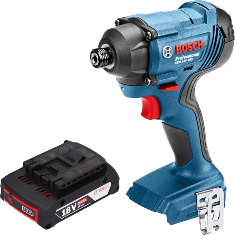 Bosch GDR 18V-160 Professionele accu-slagmoersleutel 18 V 160 Nm 1/4" + 1x oplaadbare accu 2.0 Ah - zonder oplader van Bosch Professional – productafbeelding