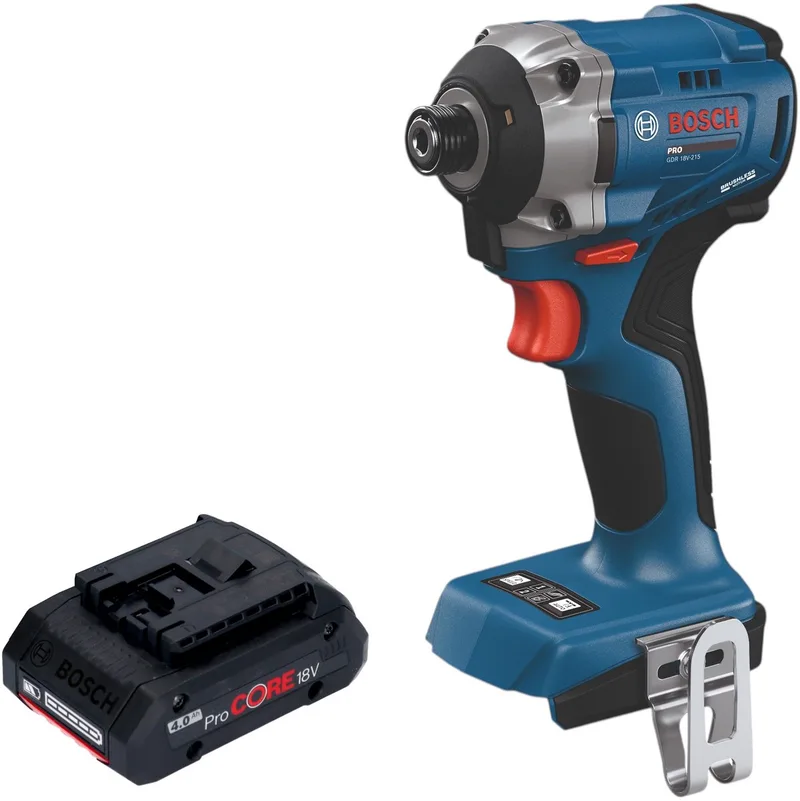 Bosch GDR 18V-215 Professional accu-slagschroevendraaier 18 V 215 Nm 1/4" borstelloos + 1x ProCORE-accu 4,0 Ah - zonder oplader by Bosch Professional – product image