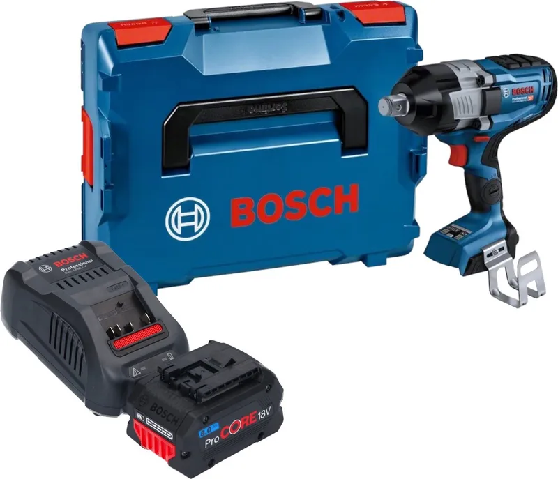 Bosch GDS 18V-1600 HC Professionele accu-slagmoersleutel 18 V 1600 Nm 3/4'' BITURBO Brushless + 1x ProCORE oplaadbare accu 8.0 Ah + lader + L-Boxx fra Bosch Professional – produktbillede