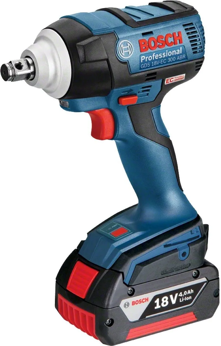 Bosch GDS 18V-300 18V Li-Ion accu slagmoersleutel body - 1/2" - 300Nm by Bosch Professional – product image