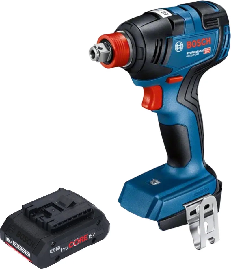 Bosch GDX 18V-200 Professional accu-slagschroevendraaier 18 V 200 Nm borstelloos + 1x ProCORE-accu 4,0 Ah - zonder oplader van Bosch Professional – productafbeelding