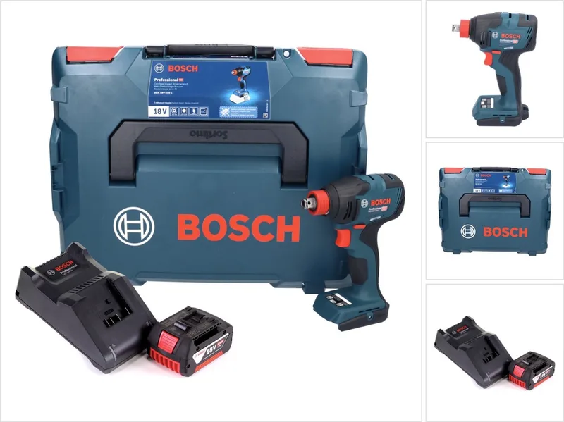 Bosch GDX 18V-210 C Professional accu-slagschroevendraaier 18 V 210 Nm borstelloos + 1x accu 4,0 Ah + oplader + connectiviteitsmodule + L-Boxx by Bosch Professional – product image