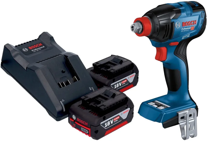 Bosch GDX 18V-210 C Professionele accu-slagmoersleutel 18 V 210 Nm borstelloos + 2x oplaadbare accu 4.0 Ah + lader de Bosch Professional – image du produit