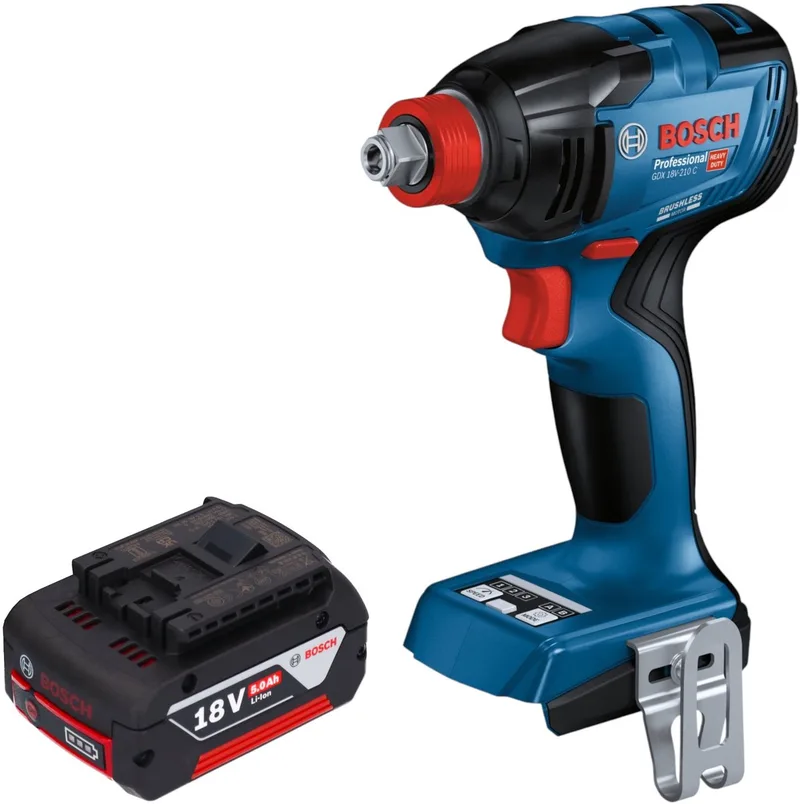 Bosch GDX 18V-210 C Professionele accu-slagmoersleutel 18 V 210 Nm borstelloos + 1x oplaadbare accu 5.0 Ah - zonder oplader de Bosch Professional – image du produit