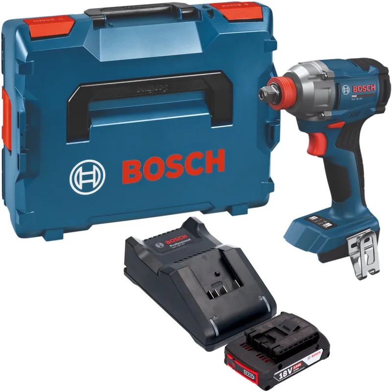 Bosch GDX 18V-285 Professional accu-slagschroevendraaier 18 V 285 Nm + 1x accu 2,0 Ah + oplader + L-Boxx de Bosch Professional – image du produit