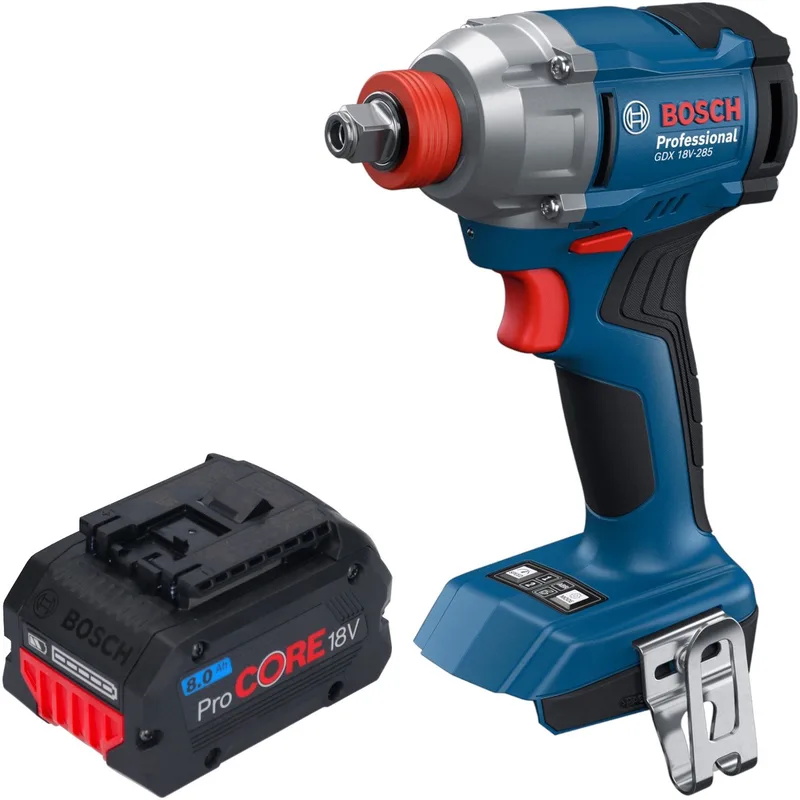 Bosch GDX 18V-285 Professional accu-slagschroevendraaier 18 V 285 Nm 1/4'' borstelloos + 1x ProCORE accu 8,0 Ah - zonder oplader by Bosch Professional – product image