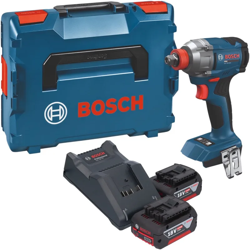 Bosch GDX 18V-285 Professional accu-slagschroevendraaier 18 V 285 Nm + 2x accu 4,0 Ah + oplader + L-Boxx by Bosch Professional – product image