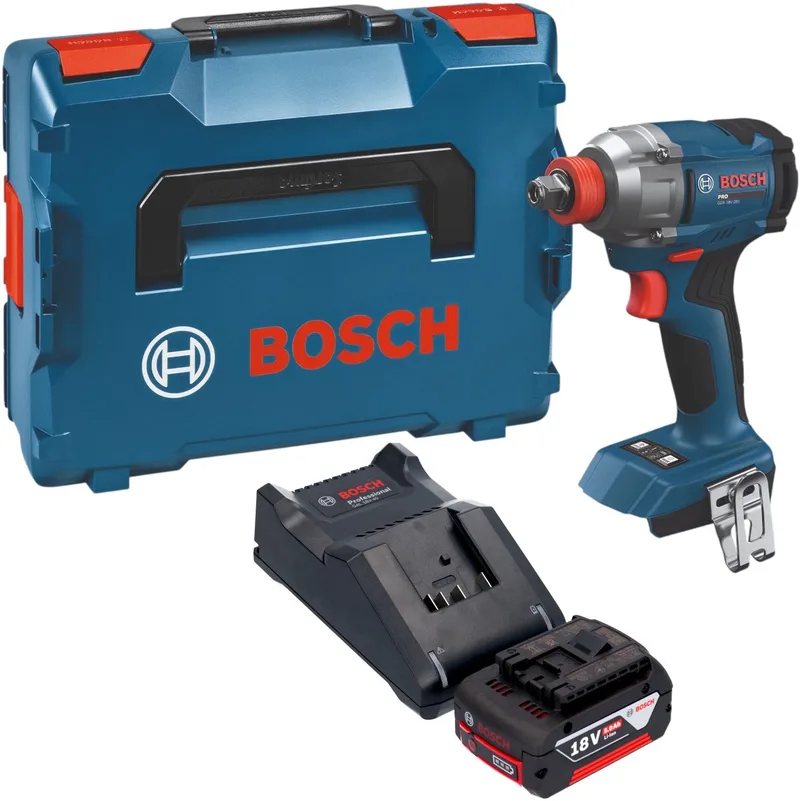 Bosch GDX 18V-285 Professional accu-slagschroevendraaier 18 V 285 Nm + 1x accu 5,0 Ah + oplader + L-Boxx van Bosch Professional – productafbeelding