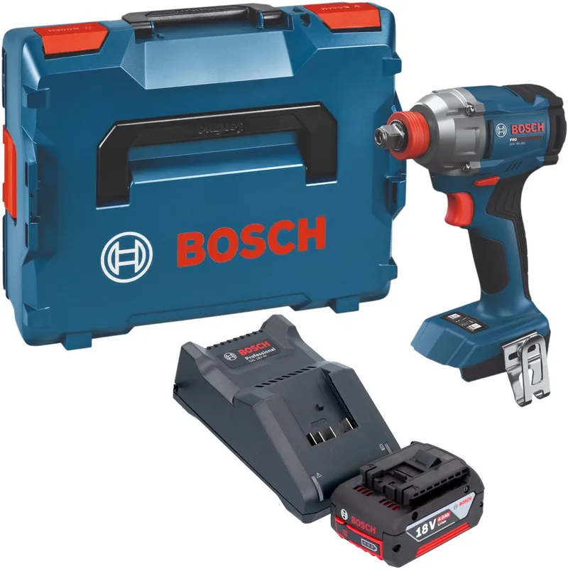 Bosch GDX 18V-285 Professional accu-slagschroevendraaier 18 V 285 Nm + 1x accu 4,0 Ah + oplader + L-Boxx van Bosch Professional – productafbeelding