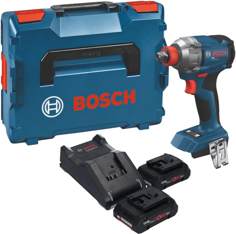Bosch GDX 18V-285 Professional accu-slagschroevendraaier 18 V 285 Nm + 2x ProCORE-accu 4,0 Ah + oplader + L-Boxx by Bosch Professional – product image