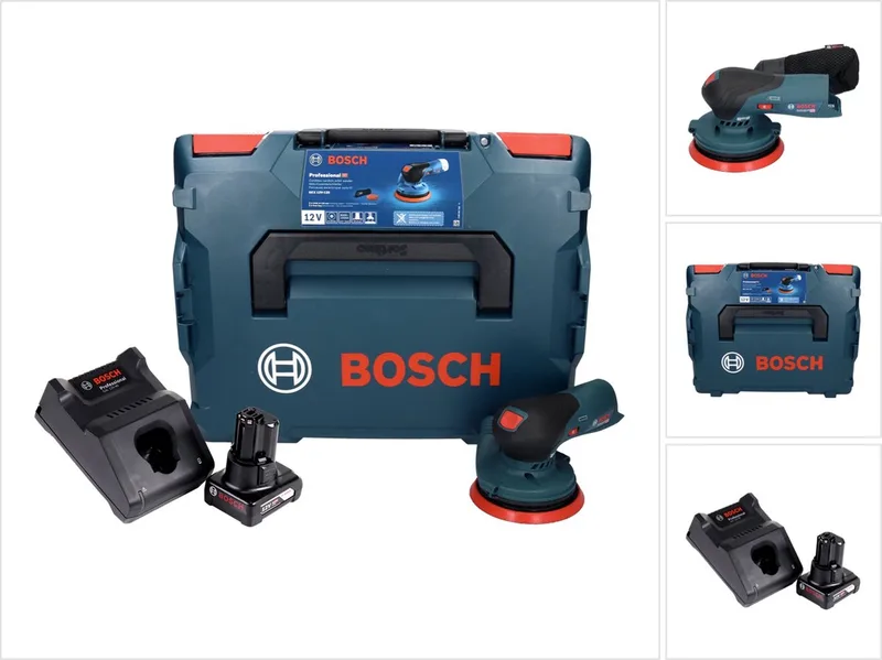 Bosch GEX 12V-125 Professionele snoerloze excenterschuurmachine 12 V 125 mm borstelloos + 1x accu 6.0 Ah + lader + L-Boxx by Bosch Professional – product image